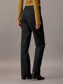 High Rise Straight Trousers, Ck Black, hi-res