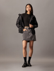 Monogram Baby Fit Rib Knit Tee, Ck Black, hi-res