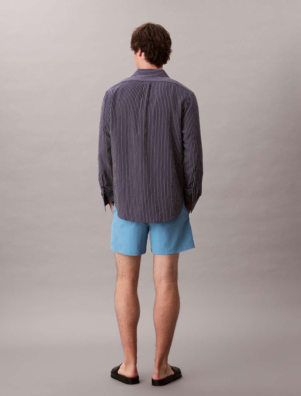 Ripstop Nylon Pull On Short, Blue Steam, hi-res