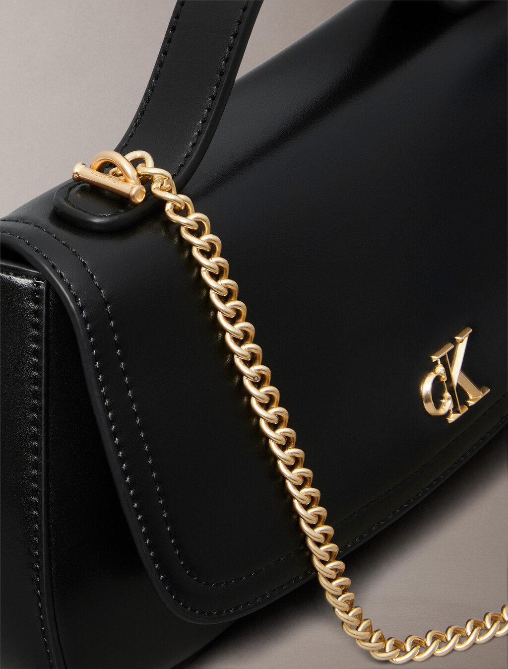 Monogram Logo Hardware Tote Bag, BLACK / ANTIQUE LIGHT GOLD, hi-res