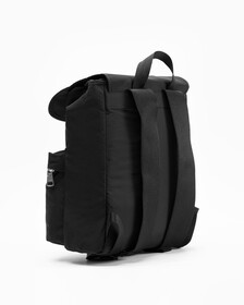 CITY NYLON SLIM FLAP BACKPACK 35CM, BLACK, hi-res