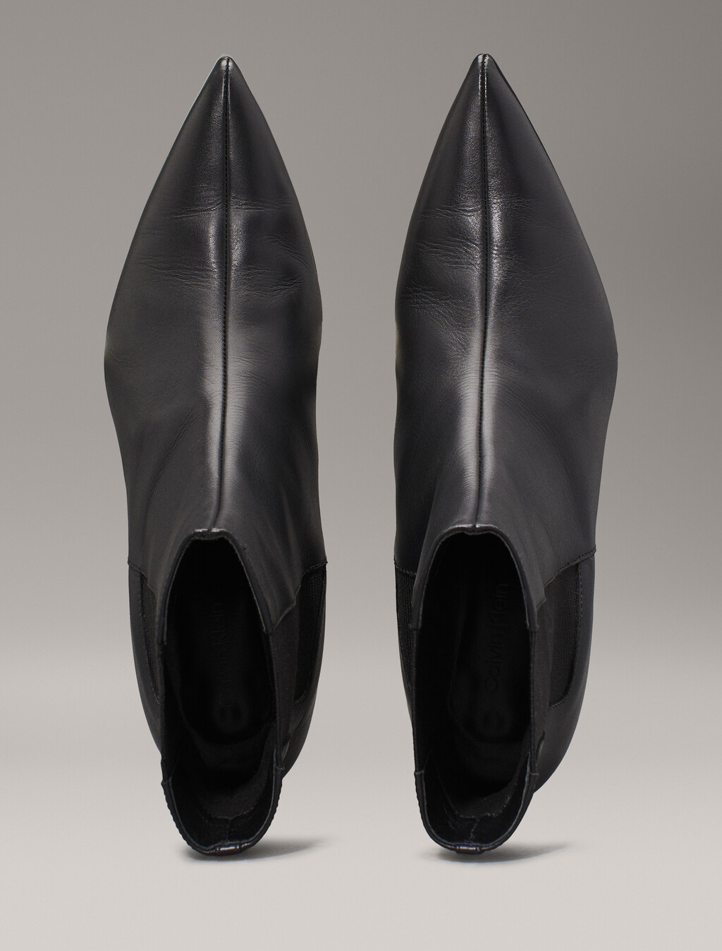 Leather Heeled Chelsea Boots, Ck Black, hi-res