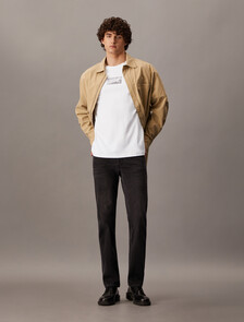 Concrete Monogram Print Regular Tee, Bright White, hi-res