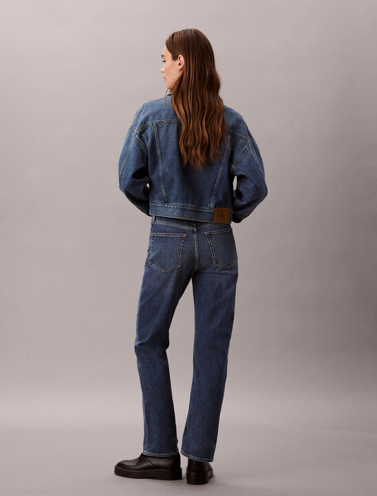 High Rise Straight Jeans