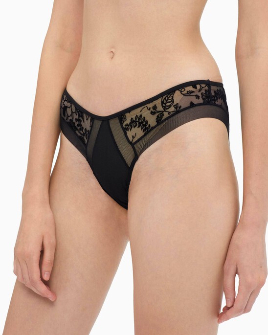 CK BLACK WILDFLOWER BIKINI