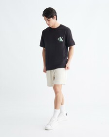 Infinite Cool Monogram Short Sleeve Sweatshirt, Ck Black, hi-res