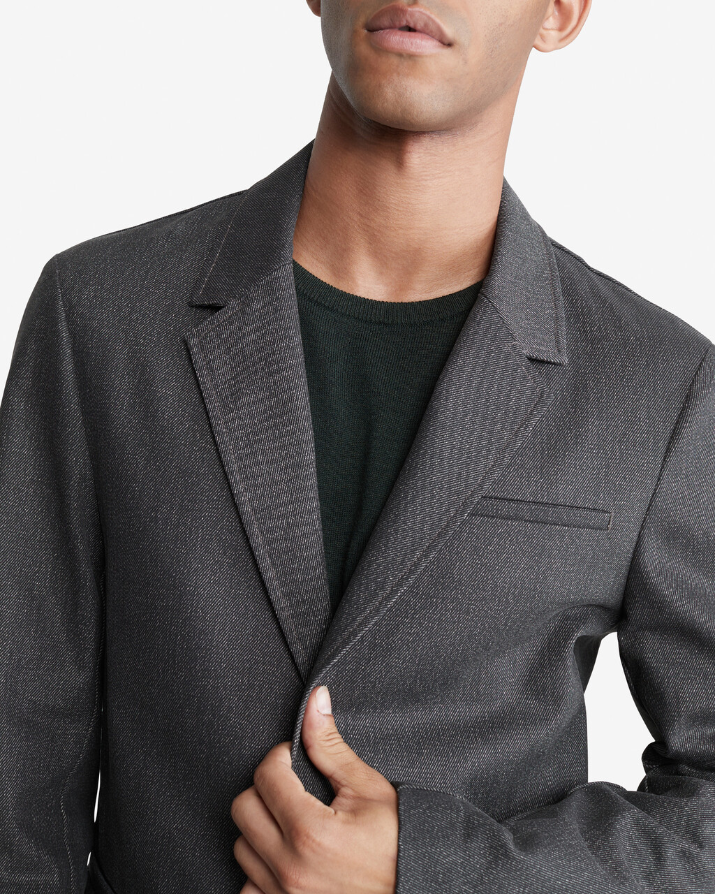 Standards Structured Unlined Blazer, CHARCOAL SMOKE WASH, hi-res