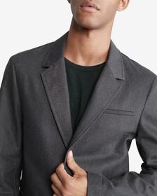 Standards Structured Unlined Blazer, CHARCOAL SMOKE WASH, hi-res