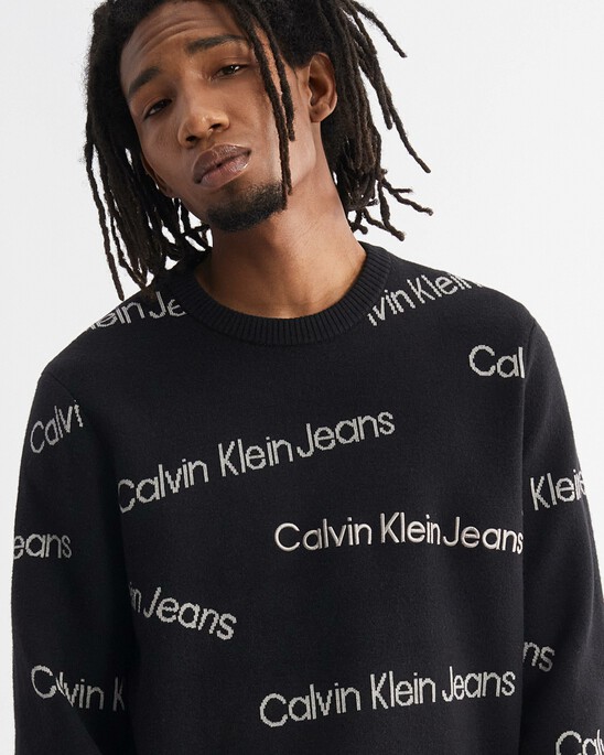Institutional All Over Logo Sweater