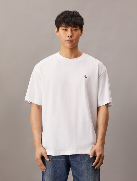 Back Logo Print Regular Cotton Tee