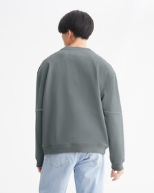 Logo Tape Sweatshirt, Overcast Grey, hi-res