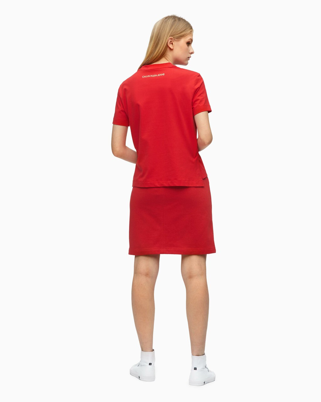 CHINESE NEW YEAR CAPSULE FRONT ZIP SWEAT SKIRT, Chinese Red, hi-res