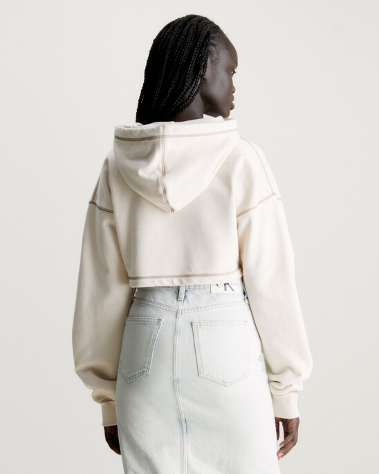 Cropped Monogram Hoodie