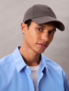Twill Logo Cap, Charcoal Gray, hi-res