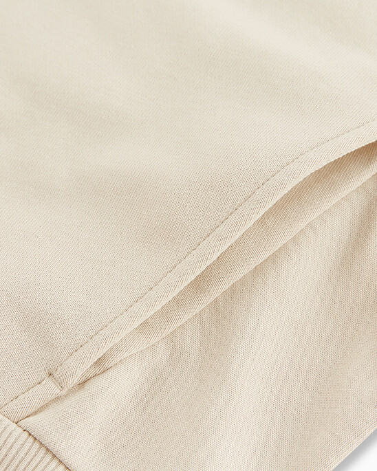 INFINITE COOL MONOGRAM CROPPED ZIP UP HOODIE