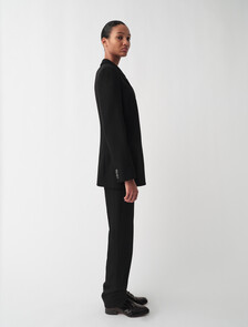 Lucia Slim Trousers, Black, hi-res