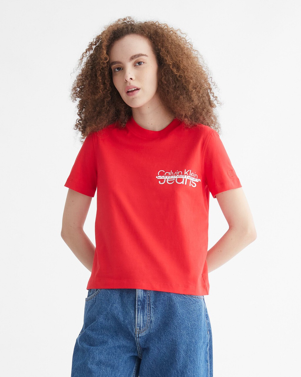WINTER WHITES GRAPHIC LOGO TEE, CANDY APPLE, hi-res