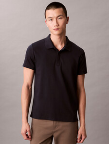 Luxe Slim Polo, Dark Sapphire, hi-res