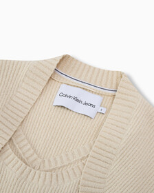 Feminine 2 In 1 Knit Dress, Eggshell, hi-res
