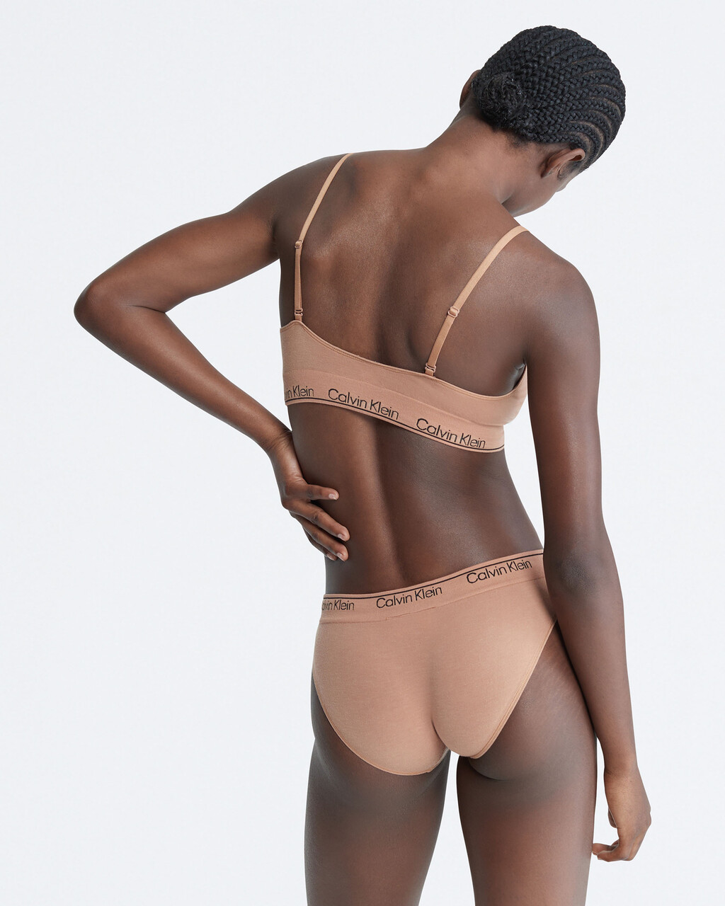 Modern Seamless Triangle Bralette, SANDALWOOD, hi-res