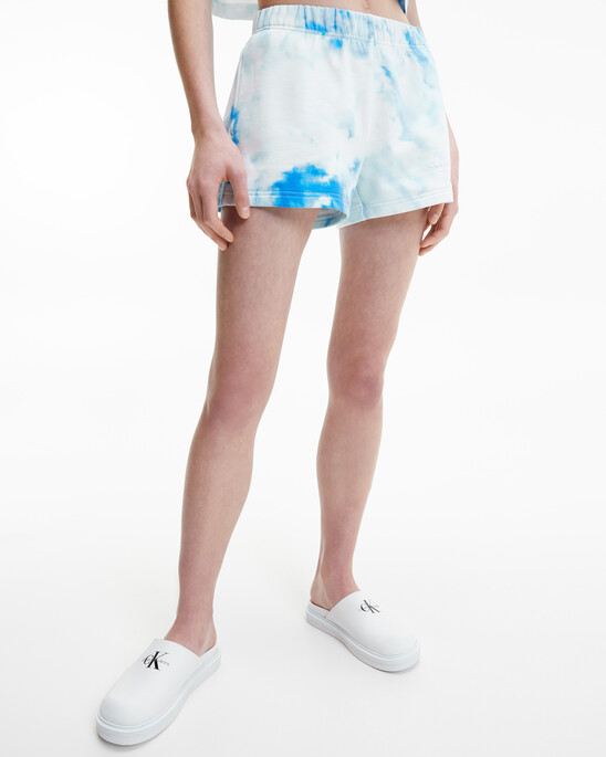 Aqua All Over Print Shorts