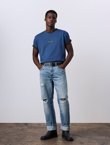 Jung Kook for Calvin Klein Monologo T-Shirt, Dark Denim, hi-res