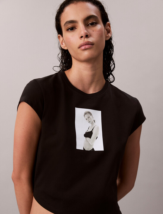 Kate Moss Graphic Baby Tee