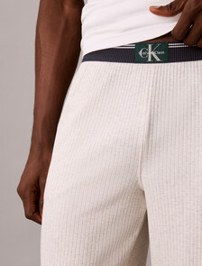 Archive Logo Ribbed Pyjama Pants, B02b Light Grey Heather, hi-res
