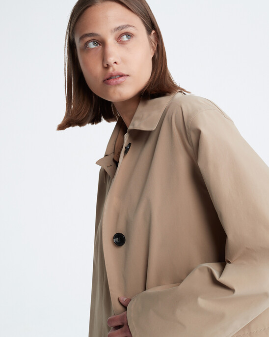 Woven Trench Duster Coat