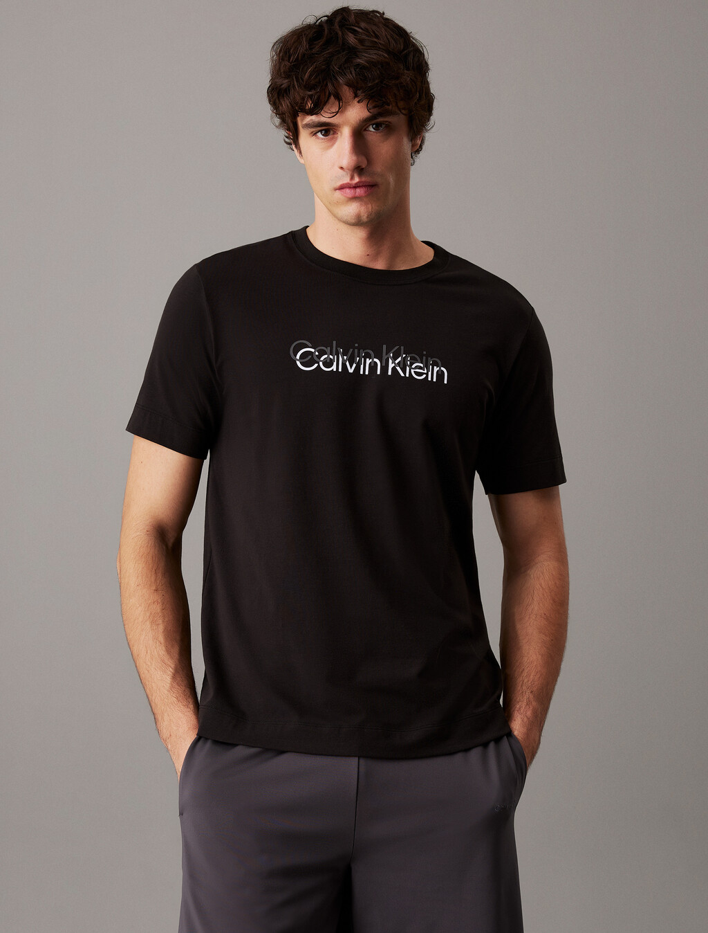 Essentials Short Sleeve Tee, Black, hi-res