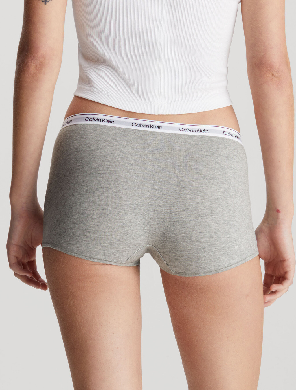 Modern Logo Hipster Panty, Grey Heather, hi-res