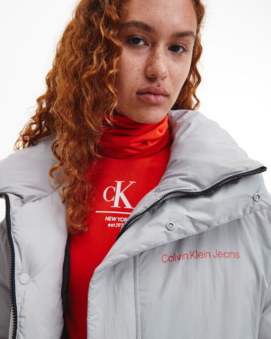 Quilted Puffer Jacket With Removable Sleeves