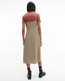 MONOGRAM BUTTON THROUGH SLIP DRESS, Logo Aop Woodridge, hi-res