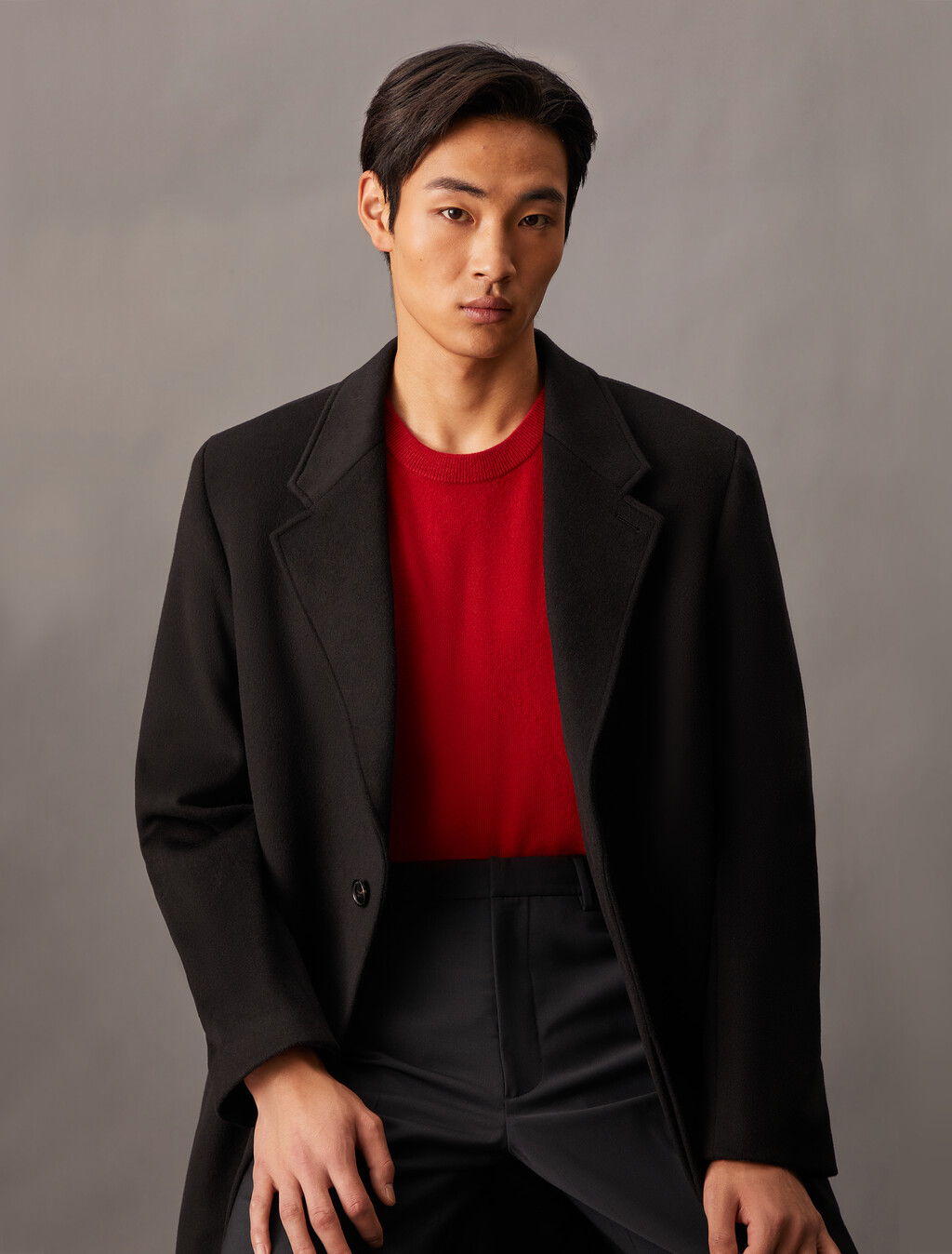 Classic Cashmere Crewneck Sweater, Scarlet Sage, hi-res
