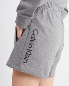 STANDARDS HIGH WAIST SWEATSHORTS, Medium Grey Htr, hi-res