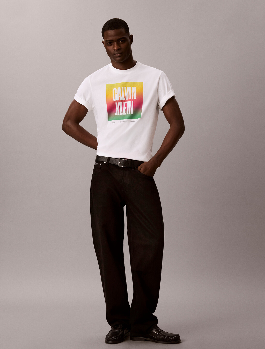 Relaxed Logo T-shirt - Pride, Brilliant White, hi-res