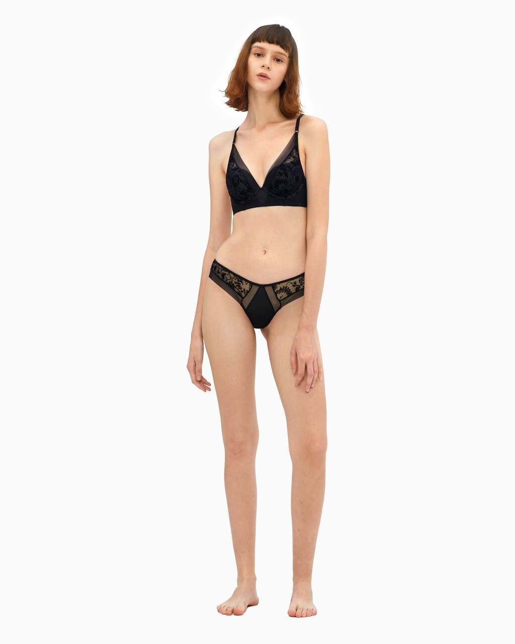 CK BLACK WILDFLOWER BIKINI, Black, hi-res