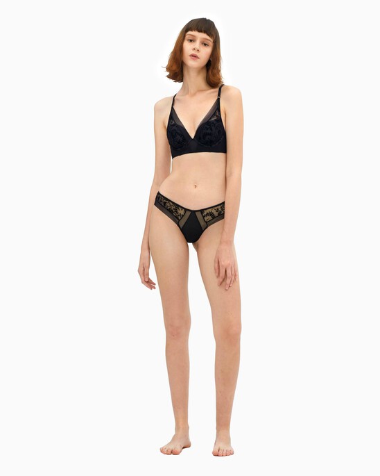 CK BLACK WILDFLOWER BIKINI