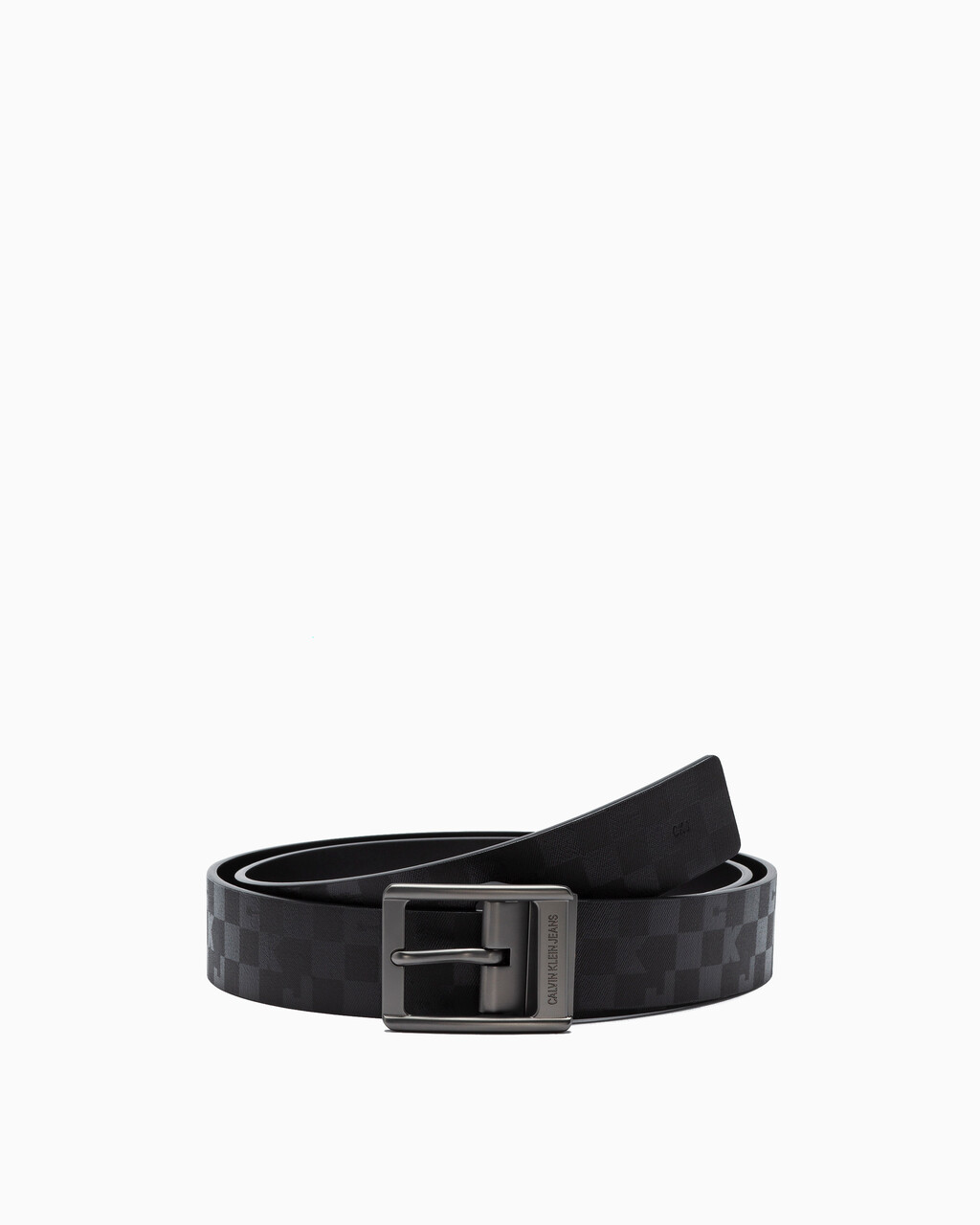 CLEAN REVERSIBLE BELT 38MM, BLACK PRINT/BLK, hi-res