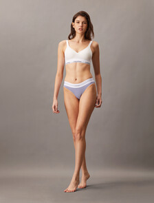 Cotton Modal Stretch Rib Bikini, Lilac Quartz, hi-res