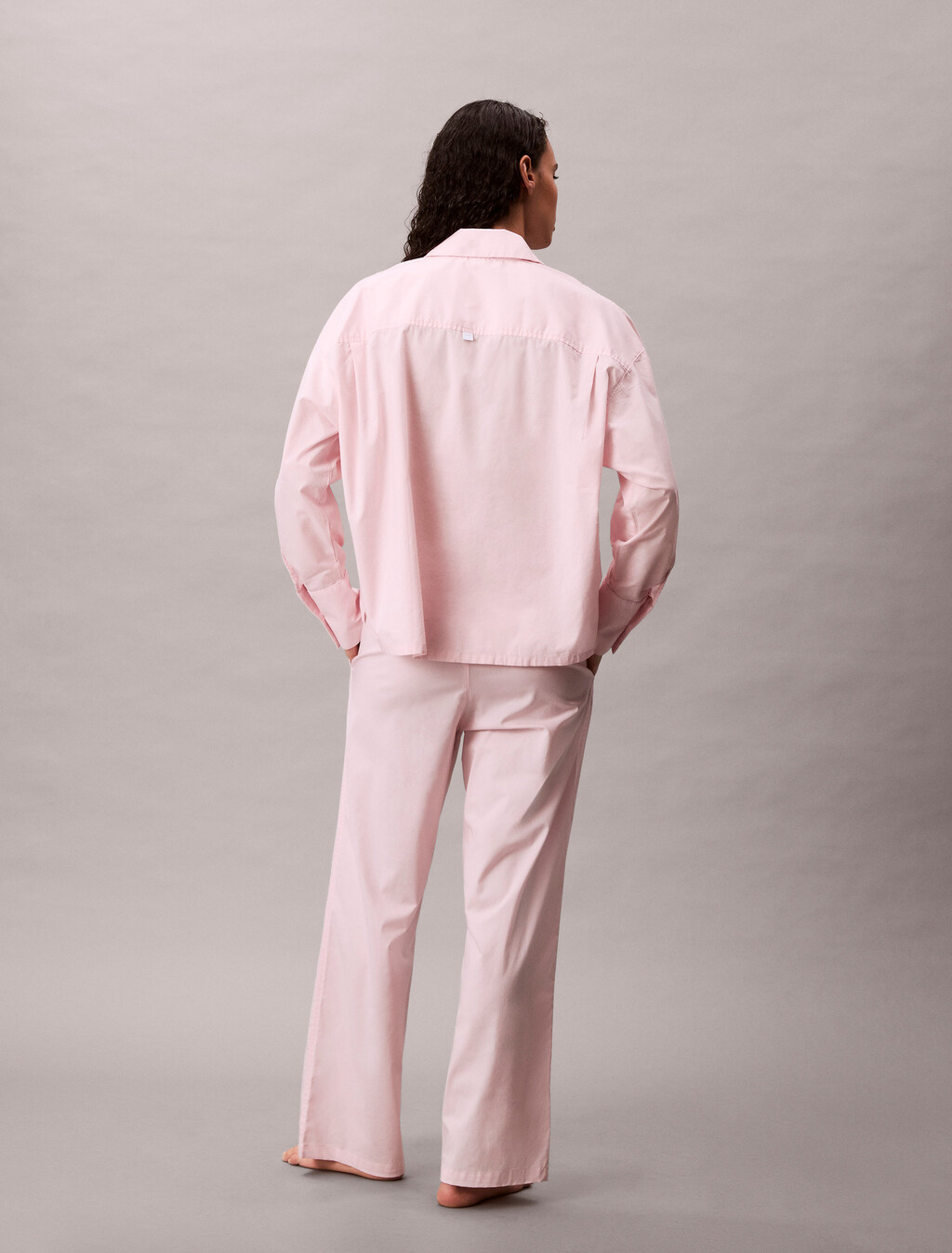 Cotton Poplin Logo Waistband Pant, Potpourri, hi-res