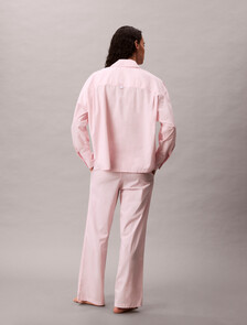 Cotton Poplin Logo Waistband Pant, Potpourri, hi-res