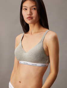 Balance Padded Wirefree Bralette, Grey Heather, hi-res