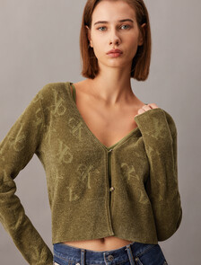 2 In 1 Cashmere Cardigan, Gothic Olive, hi-res
