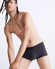 CK Black Ultra Soft Cashmere Low Rise Trunks, Black, hi-res