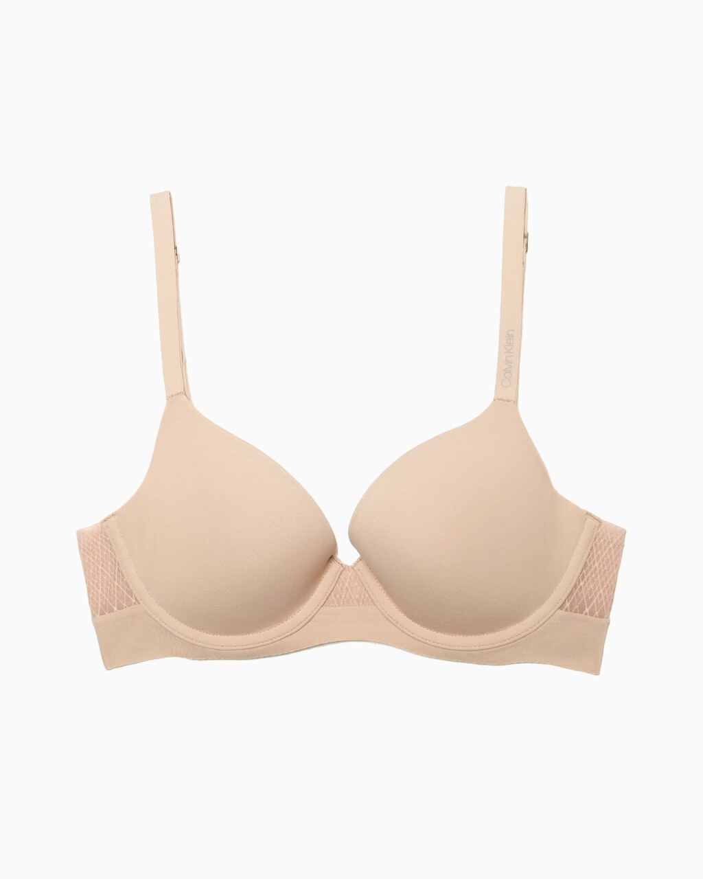 MESH LACE LIGHTLY LINED DEMI BRA, Cedar, hi-res