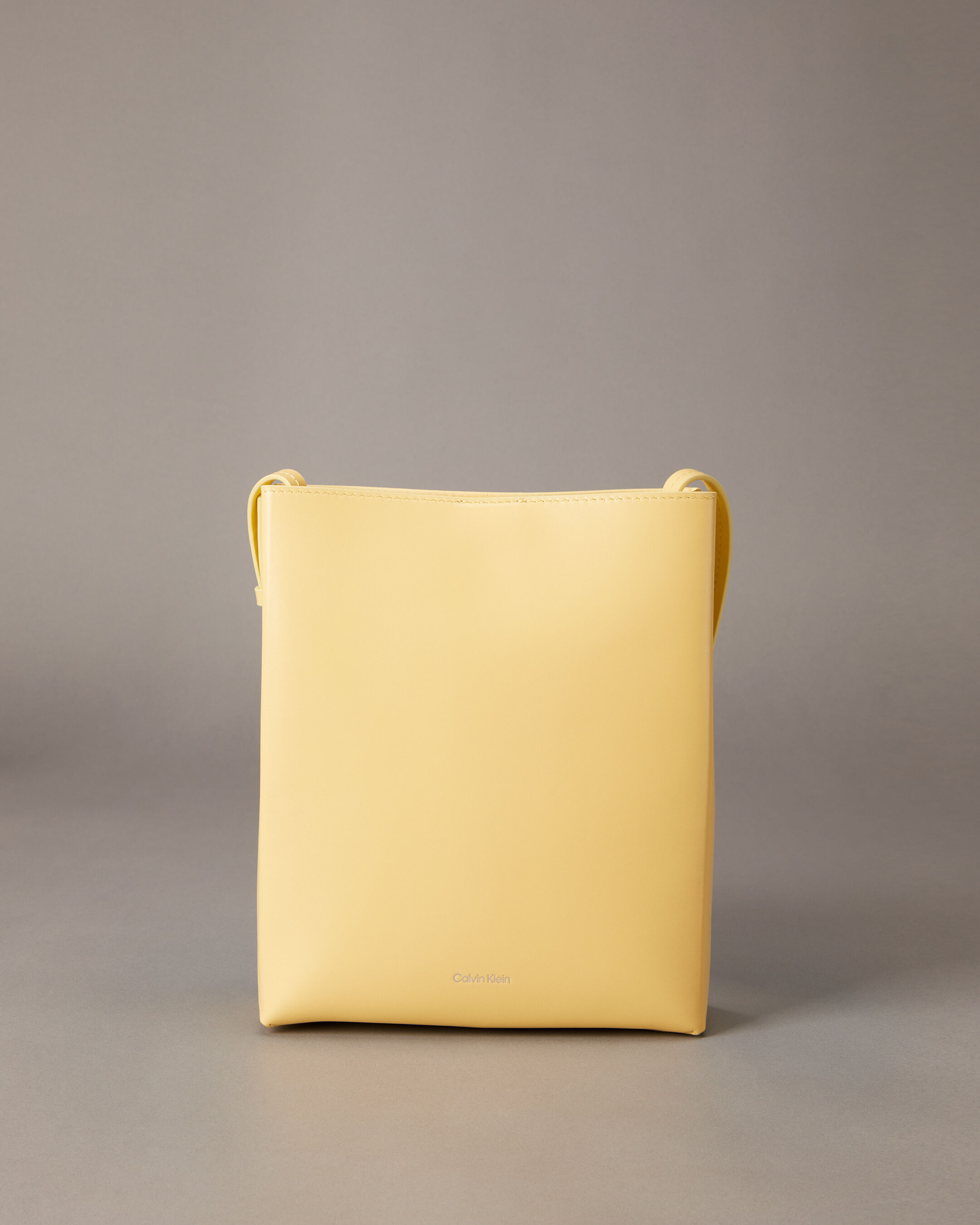 CK Paper Bag Leather Crossbody Golden Haze Calvin Klein Malaysia