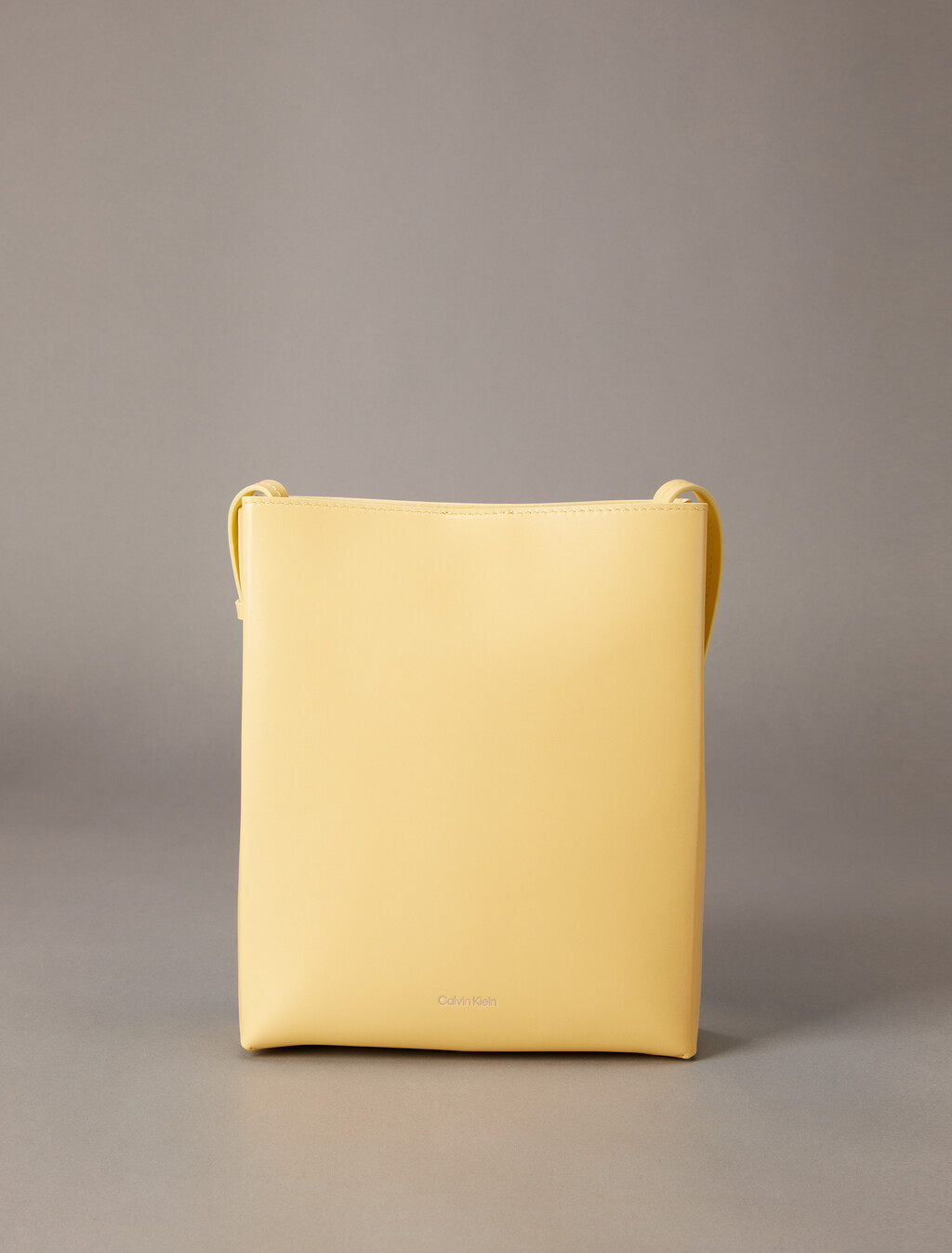 CK Paper Bag Leather Crossbody, Golden Haze, hi-res