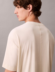 Relaxed Premium Interlock Emblem Logo T-Shirt, Antique White, hi-res