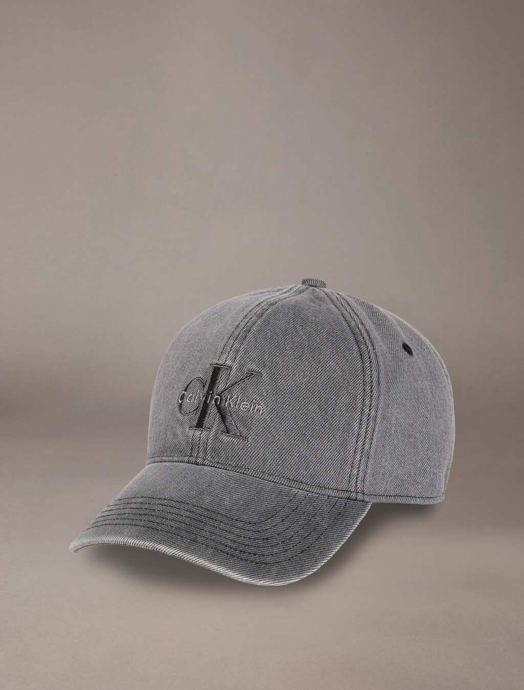 Denim Logo Cap, DARK  GREY, hi-res